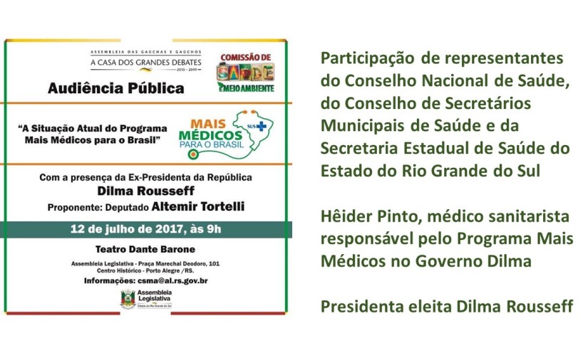 Debate sobre balanço atual, resultados e perspectivas do Programa Mais&nbsp;Médicos