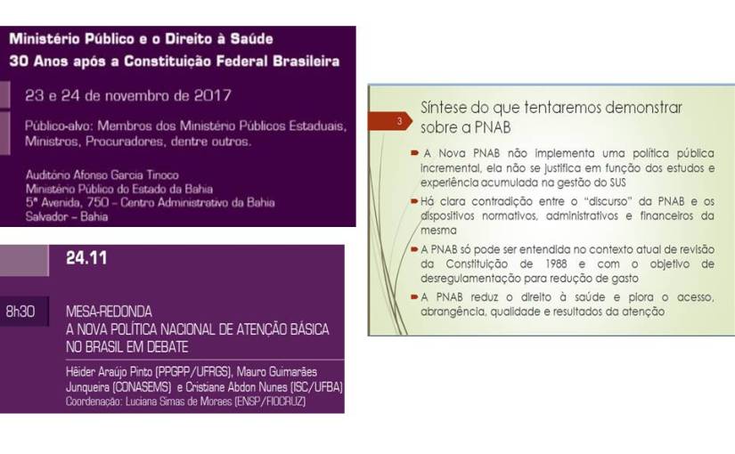 Ministério Público de todo o país debate como preservar o direito à saúde e o SUS no contexto&nbsp;atual
